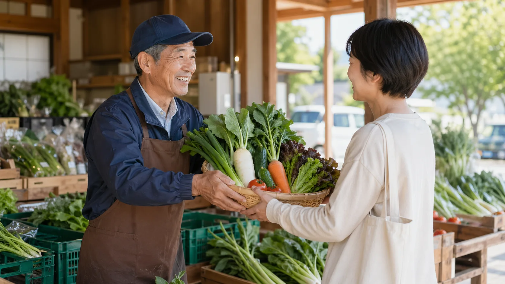 農産物直売のイメージ